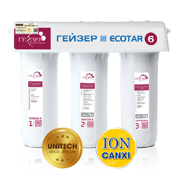 Máy lọc nước uống trực tiếp nhập khẩu Nga Geyser Ecotar 6
