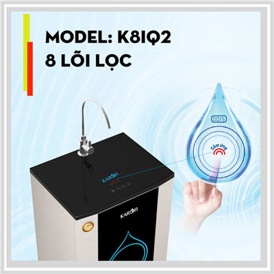 Máy lọc nước thông minh Karofi IRO 2.0 – 8 cấp, cảm ứng, lõi Nano Silver