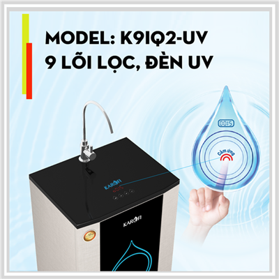 Máy lọc nước thông minh Karofi IRO 2.0 – 9 cấp, cảm ứng, Đèn UV