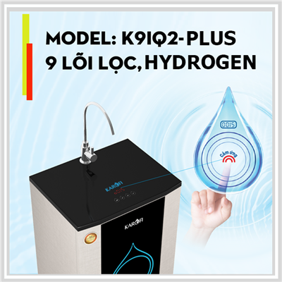 Máy lọc nước thông minh Karofi IRO 2.0 – 9 cấp, cảm ứng, Lõi Hydrogen